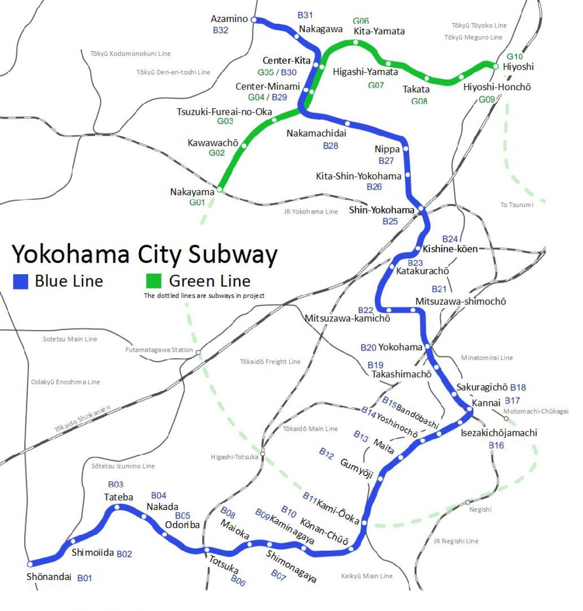 Metra Yokohama mapie
